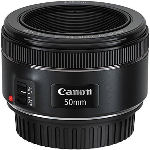 캐논 Canon EF 50mm f/1.8 STM Lens + 3pc Filter Kit + Lens Pen + Blower + Hood + Lens Pouch + Cap Keeper