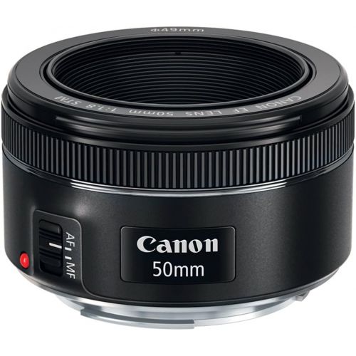 캐논 Canon EF 50mm f/1.8 STM Lens + 3pc Filter Kit + Lens Pen + Blower + Hood + Lens Pouch + Cap Keeper