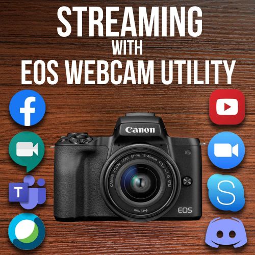 캐논 Canon EOS M50 Mirrorless Vlogging Camera 2 Lens Kit with EF-M 15-45mm lens + EF-M 55-200 mm lens, Black