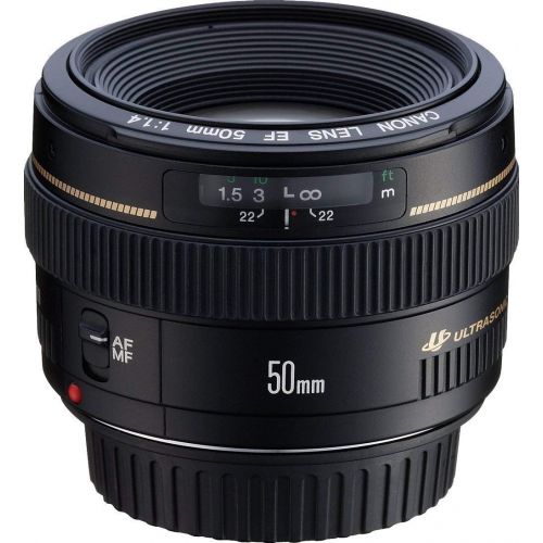 캐논 Canon EF 50mm f/1.4 USM Standard & Medium Telephoto Lens for Canon SLR Cameras - Fixed