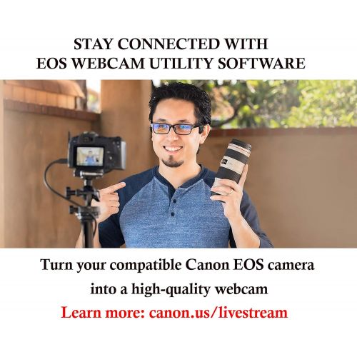 캐논 Canon EOS M50 Mirrorless Video Creator Kit with EF-M 15-45mm lens, Rode VIDEOMIC GO microphone, and memory card, black