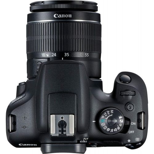 캐논 Canon EOS 2000D DSLR Camera w/ 18-55mm F/3.5-5.6 III Lens + 32GB SD Card + More