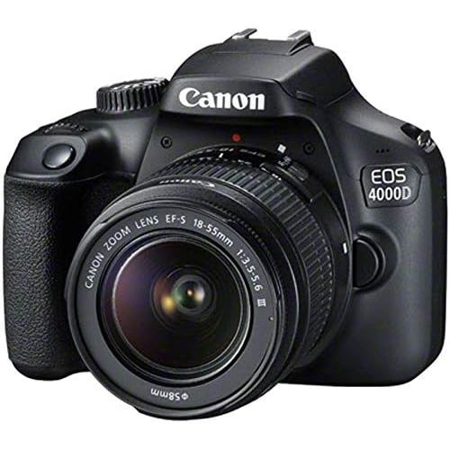 캐논 Canon EOS 4000D DSLR Camera with 18-55mm f/3.5-5.6 III + Professional Accessory Bundle