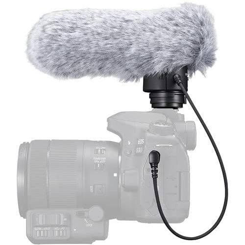 캐논 Canon DM-E1 Directional Microphone for EOS Digital Cameras Deluxe Bundle -Includes- Gaffer Tape + (6) Velcro Wire Ties + Cleaning Kit + Cleaning Cloth + More