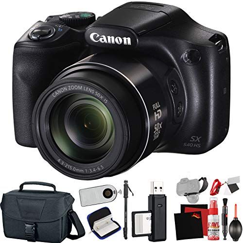 캐논 Canon PowerShot SX540 HS Digital Camera (International Model) with Extra Accessory Bundle