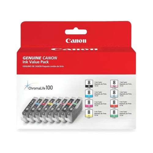 캐논 Canon CLI-8 8 Color Multi Pack Compatible to Pro9000, Pro9000 Mark II