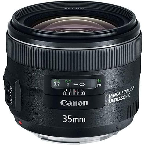 캐논 Canon EF 35mm f/2 is USM Lens (5178B002) Essential Bundle Kit for Canon EOS - International Model No Warranty