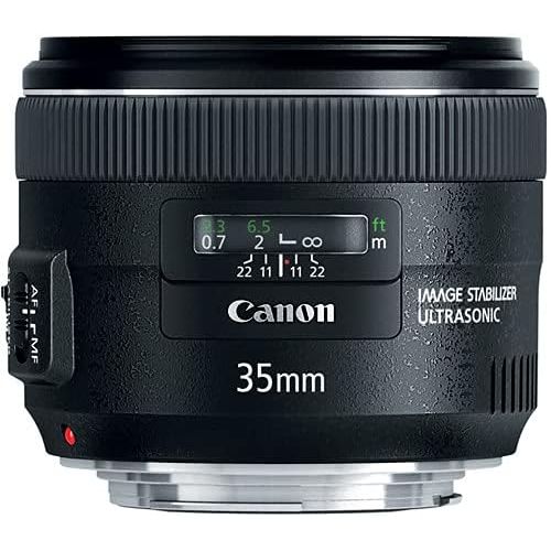 캐논 Canon EF 35mm f/2 is USM Lens (5178B002) Essential Bundle Kit for Canon EOS - International Model No Warranty