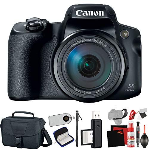 캐논 Canon PowerShot SX70 HS Digital Camera (International Model) with Extra Accessory Bundle