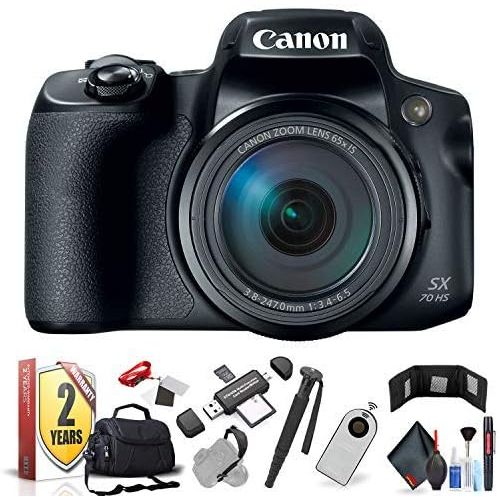 캐논 Canon PowerShot SX70 HS Digital Camera (International Model) with Extra Accessory Bundle