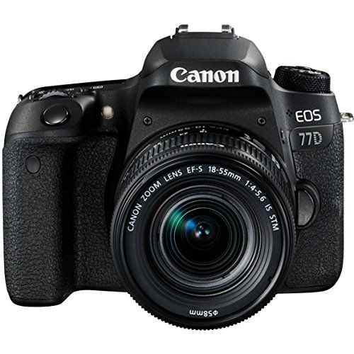 캐논 Canon EOS 77D Digital SLR Camera with 18-55mm Lens (International Mode)