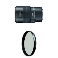 Canon EF 100mm f/2.8L IS USM Macro Lens for Canon Digital SLR Cameras w/ B+W 67mm HTC Kaesemann Circular Polarizer