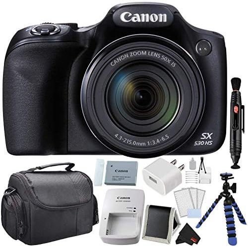 캐논 Canon PowerShot SX530 HS Digital Camera 50X Optical Zoom Bundle with 64GB Memory Card