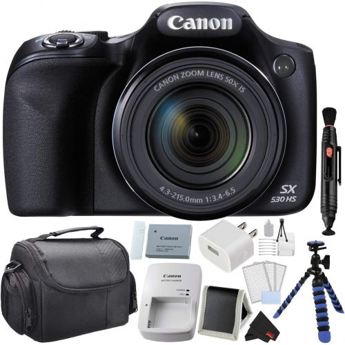 캐논 Canon PowerShot SX530 HS Digital Camera 50X Optical Zoom Bundle with 64GB Memory Card