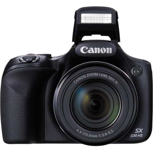 캐논 Canon PowerShot SX530 HS Digital Camera 50X Optical Zoom Bundle with 64GB Memory Card