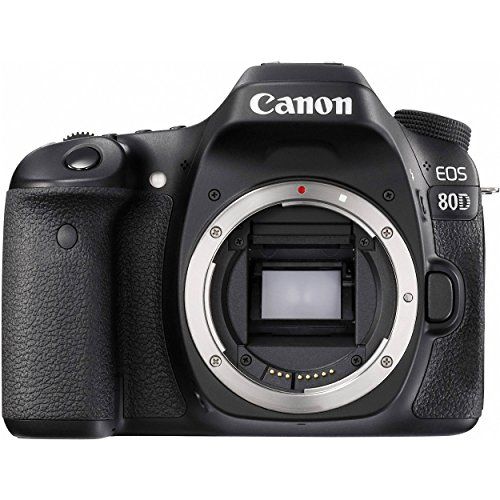 캐논 Canon EOS 80D Digital SLR Camera Body (Black) (International Model) No Warranty