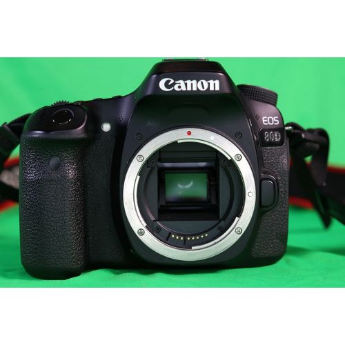 캐논 Canon EOS 80D Digital SLR Camera Body (Black) (International Model) No Warranty