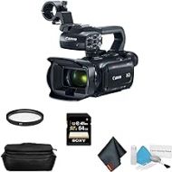 Canon XA11 Compact Full HD Camcorder with HDMI and Composite Output Bundle with 128GB Memory Card + Spare Battery + LCD