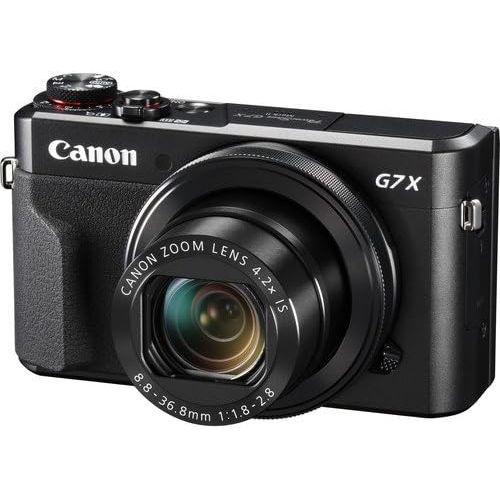 캐논 Canon PowerShot G7 X Mark II Wi-Fi Digital Camera with 2X Sandisk 16 GB SD Memory Cards + Tripod + Canon Case + Card Reader + Cleaning Kit