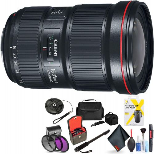 캐논 Canon EF 16-35mm F/2.8L Iii USM Lens for Canon 6D, 5D Mark IV, 5D Mark III, 5D Mark II, 6D Mark II, 5Dsr, 5Ds, 1Dx, 1Dx Mark II + Accessories (International Model)