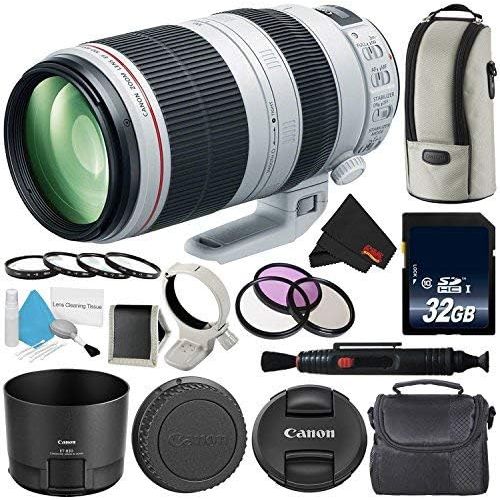 캐논 Canon EF 100-400mm f/4.5-5.6L is II USM Lens International Version Professional Bundle