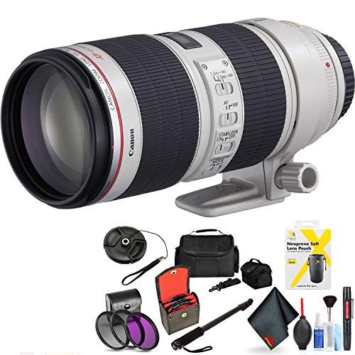 캐논 Canon EF 70-200mm F/2.8L is Ii USM Lens for Canon 6D, 5D Mark IV, 5D Mark III, 5D Mark II, 6D Mark II, 5Dsr, 5Ds, 1Dx, 1