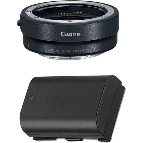 캐논 Canon Mount Adapter EF-EOS R with Replacement LP-E6N Lithium-ion Battery Pack for Canon EOS R Mirrorless DSLR Camera