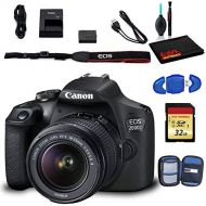 Canon EOS 2000D DSLR Camera with EF-S 18-55mm f/3.5-5.6 is II Lens (Intl Model) with Cleaning Kit and 32GB Memory Kit
