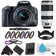 Canon EOS Rebel SL2 DSLR Camera with 18-55mm Lens (Black) 9 Piece Filter Kit + 100-400mm Lens (International Model)