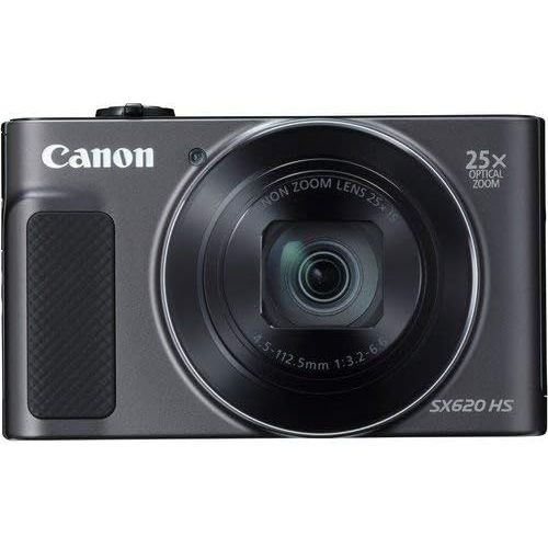 캐논 Canon PowerShot SX620 HS Digital Camera (Black) Bundle with Carrying Case and More -International Version