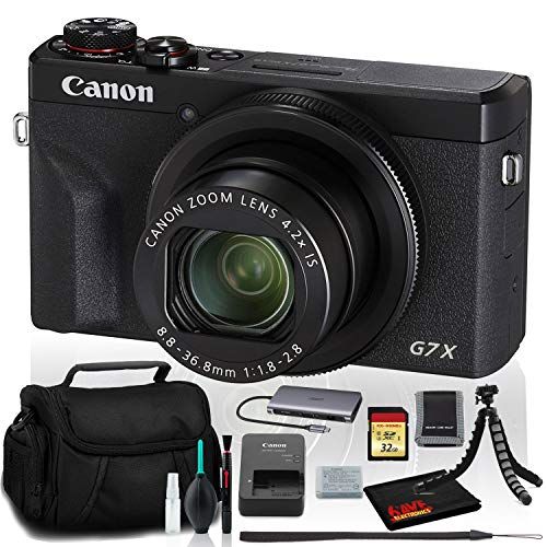 캐논 Canon PowerShot G7 X Mark III Digital Camera (Intl Model) Includes 32GB SD Kit