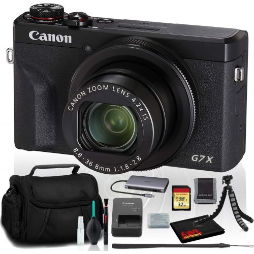 캐논 Canon PowerShot G7 X Mark III Digital Camera (Intl Model) Includes 32GB SD Kit