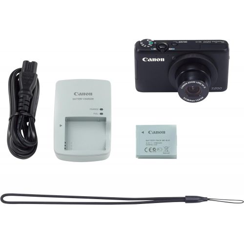 캐논 Canon PowerShot S200 - Digital Camera - Compact - 10.1 Mpix - 5 x Optical Zoom - Wi-Fi - Black