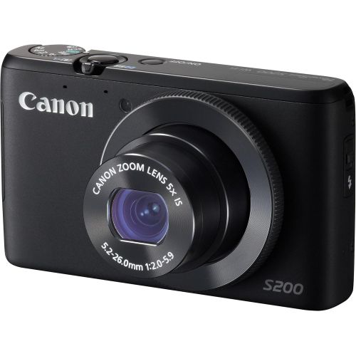 캐논 Canon PowerShot S200 - Digital Camera - Compact - 10.1 Mpix - 5 x Optical Zoom - Wi-Fi - Black