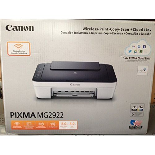 캐논 Canon PIXMA MG2922 Wireless All-in-One Inkjet Printer, 4800 x 600 dpi - Blue Finish