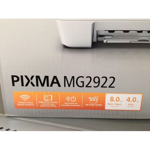 캐논 Canon PIXMA MG2922 Wireless All-in-One Inkjet Printer, 4800 x 600 dpi - Blue Finish