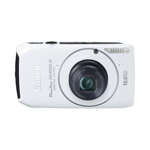 캐논 Canon PowerShot SD4000IS 10 MP CMOS Digital Camera with 3.8X Optical Zoom and f/2.0 Lens (White)