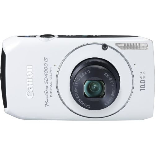 캐논 Canon PowerShot SD4000IS 10 MP CMOS Digital Camera with 3.8X Optical Zoom and f/2.0 Lens (White)