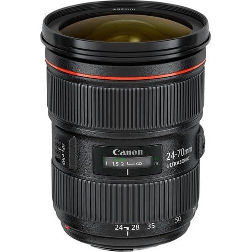 캐논 Canon EF 24-70mm f/2.8L II USM Lens Bundle with Cleaning Kit, Filter Kits, Padded Lens Case, and Tripod (Intl Model)