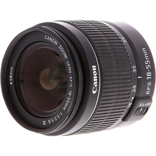 캐논 Canon EOS 2000D Rebel T7 Kit with EF-S 18-55mm f/3.5-5.6 III Lens + Accessory Bundle + Model Electronics Cloth