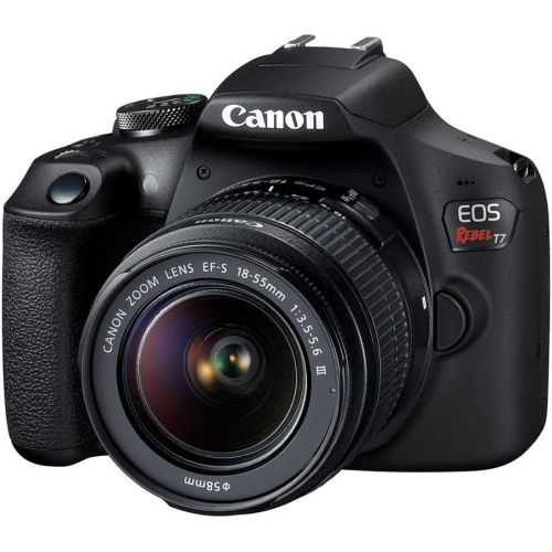 캐논 Canon EOS Rebel T7 DSLR Camera with 18-55mm Lens, Camera Bag and 32GB Memory Card Kit