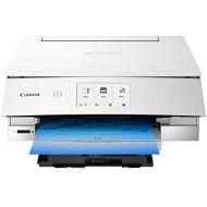 Canon TS8220 Wireless All in One Photo Printer with Scannier and Copier, Mobile Printing, White, Amazon Dash Replenishment Ready