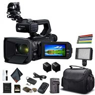 Canon XA50 Professional UHD 4K Camcorder (3669C002) W/Extra Battery, Soft Padded Bag, 64GB Memory Card, LED Light, and More Base Bundle