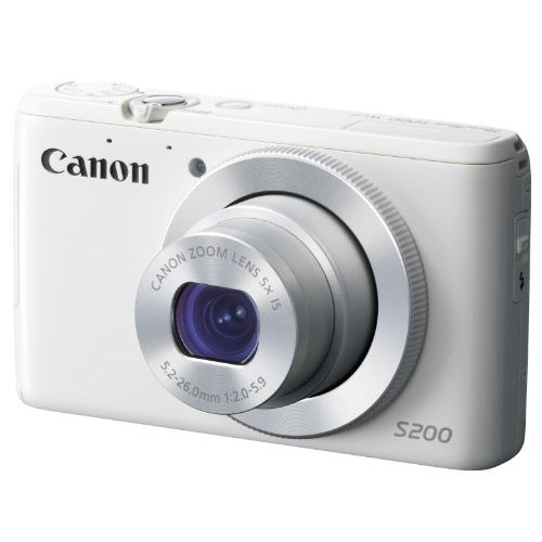 캐논 Canon PowerShot S200 10.1MP Wi-Fi Digital Camera 8675B004 (White) [International Version, No Warranty]