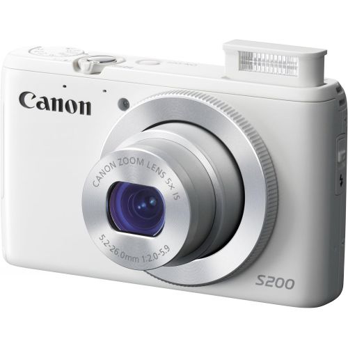 캐논 Canon PowerShot S200 10.1MP Wi-Fi Digital Camera 8675B004 (White) [International Version, No Warranty]