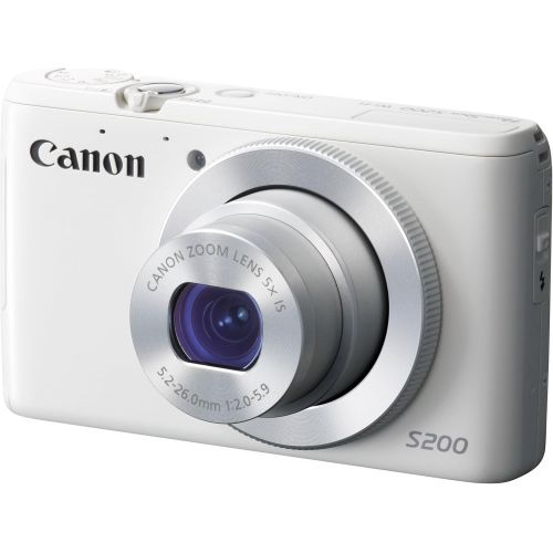 캐논 Canon PowerShot S200 10.1MP Wi-Fi Digital Camera 8675B004 (White) [International Version, No Warranty]