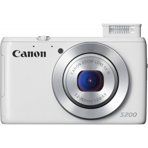 캐논 Canon PowerShot S200 10.1MP Wi-Fi Digital Camera 8675B004 (White) [International Version, No Warranty]