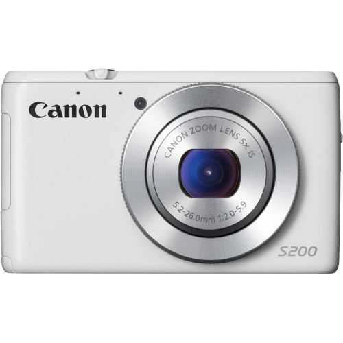 캐논 Canon PowerShot S200 10.1MP Wi-Fi Digital Camera 8675B004 (White) [International Version, No Warranty]