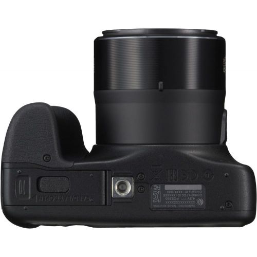 캐논 Canon PowerShot SX540 Digital Camera (Black) - USB Card Reader & Wallet - Strap (SLR/Video) - Case - 64GB - 72 Tripod - Lens Cap Keeper