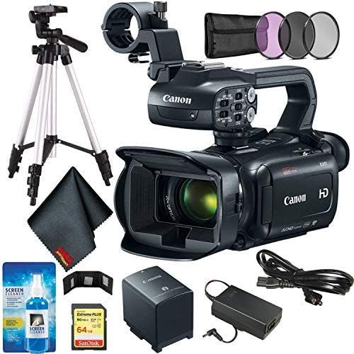 캐논 Canon XA11 Compact Full HD Camcorder Bundle w/ 64GB Memory Card + Wallet